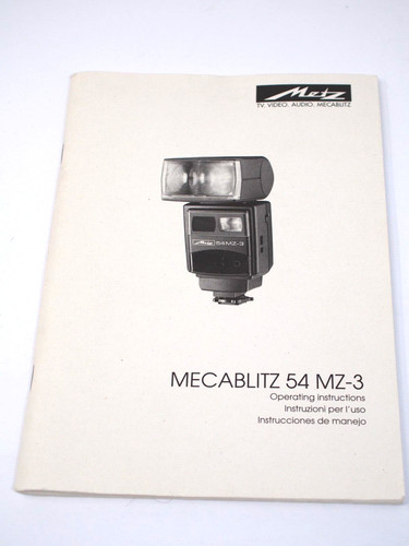 Metz flash istruzioni - 54, mz-3